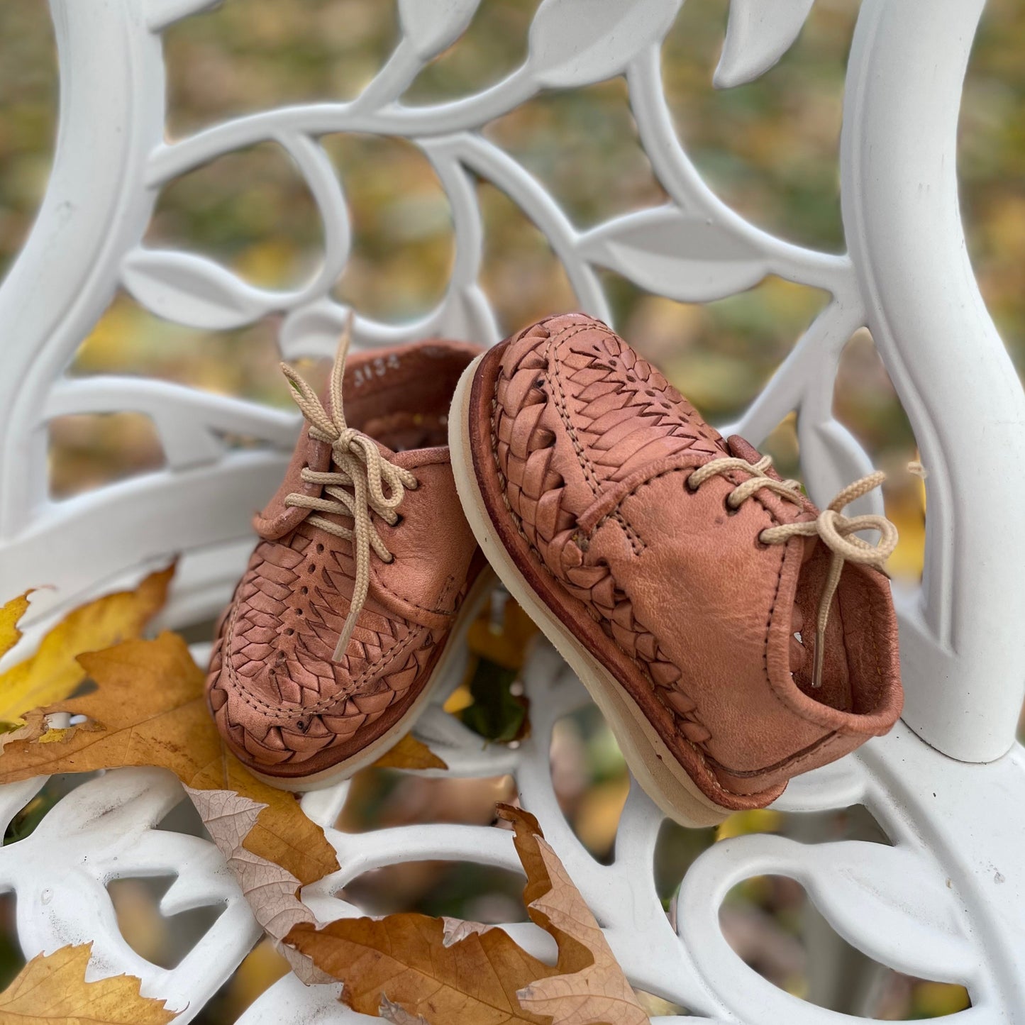Angel Huarache Booties- Infant/Toddler - Tan