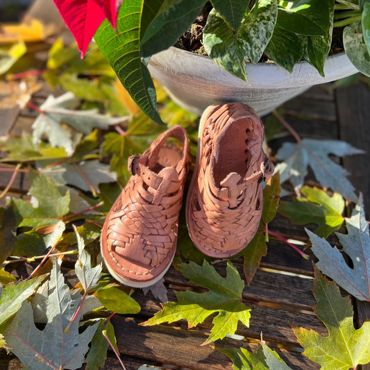 Jacinto T-Strap Huarache Sandal- Infant/Toddler - Tan